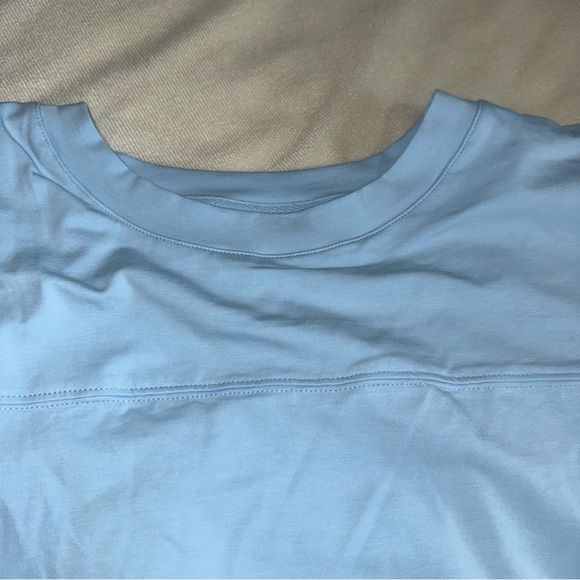 QUEEN OF SPARKLES White Boxy Crop Blouse Short Sleeve l top shirt - Picture 6 of 10